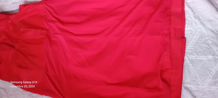 Robe chic rouge décolleté V femme 42 bon prix collection - photo numéro 17