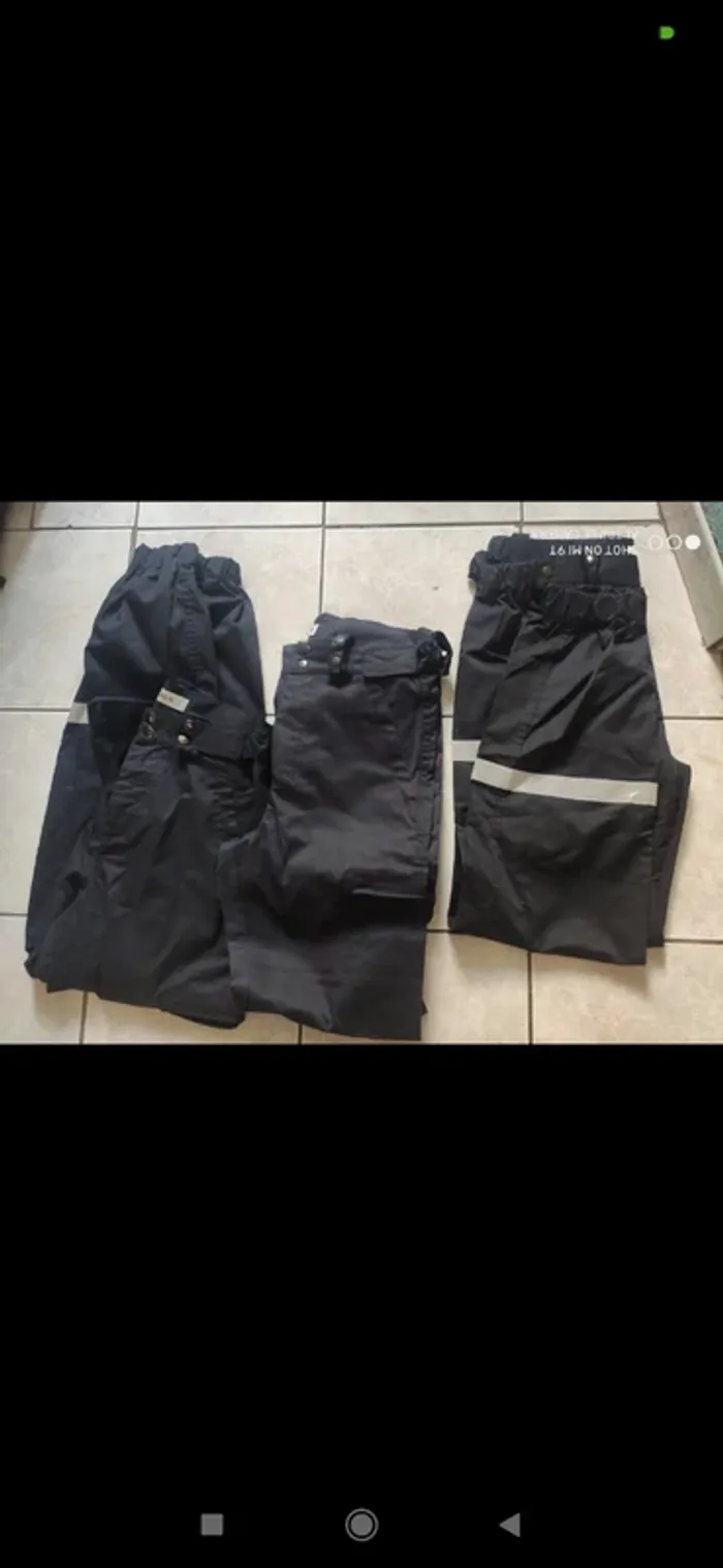Lot pantalon sécurité 44