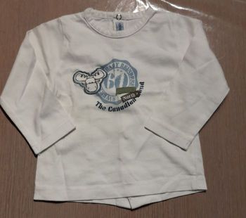 Lot de 3 T-shirts longues manches garçon  68: 6 mois