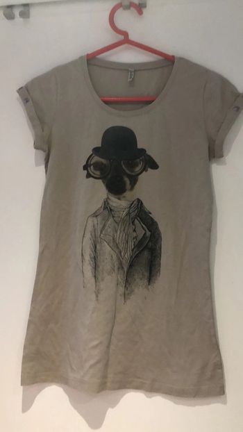 T-shirt spot taille 38 40 tête  de chien