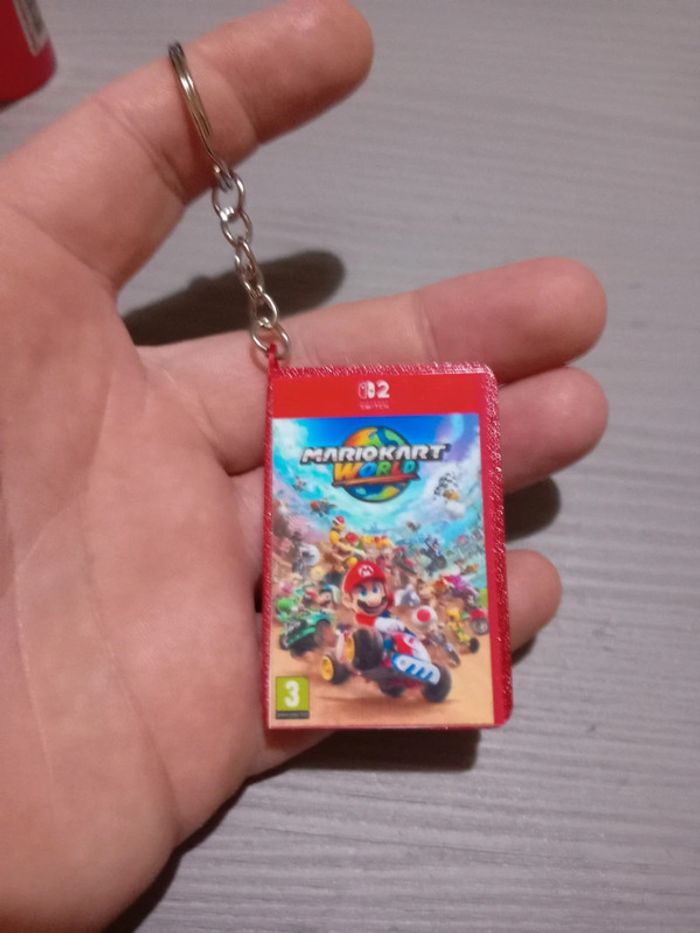 Porte clé pochette de jeu Mario kart world