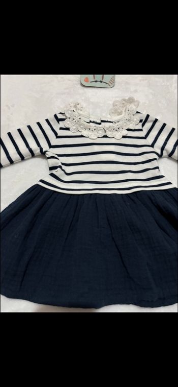 Robe bébé marinière