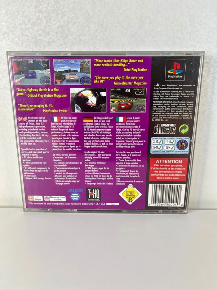 Jeu PS1 rare : Tokyo Highway Battle - photo numéro 2