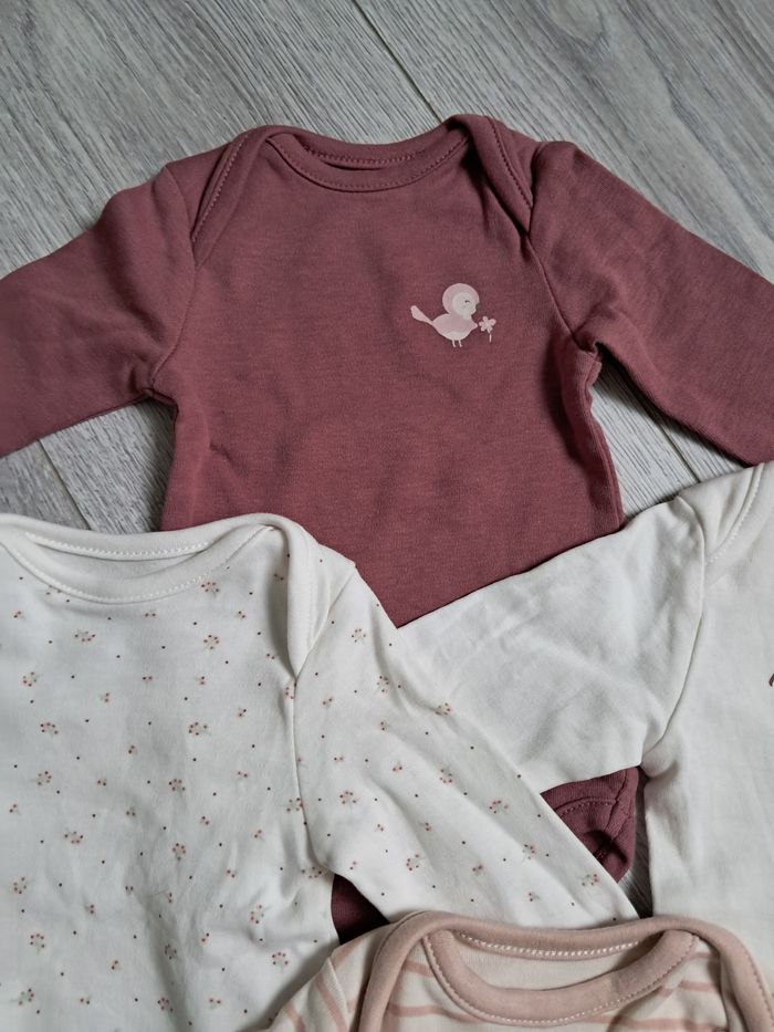 Lot de 4 bodys manches longues - 3 mois / 60 cm - photo numéro 2