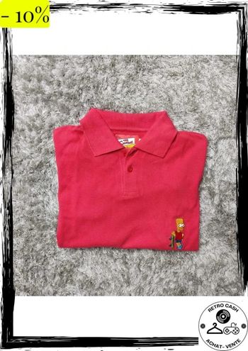 polo Bart simpsons vintage officiel 2002 taille M
