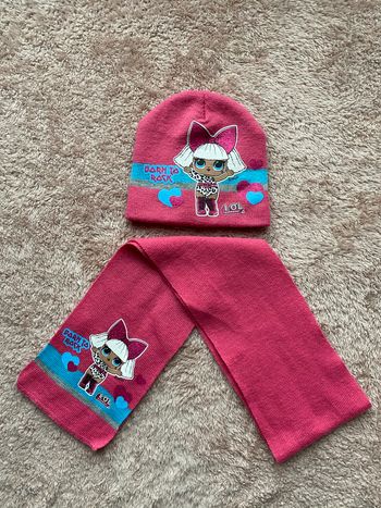 Lot bonnet écharpe fille 3-4 ans