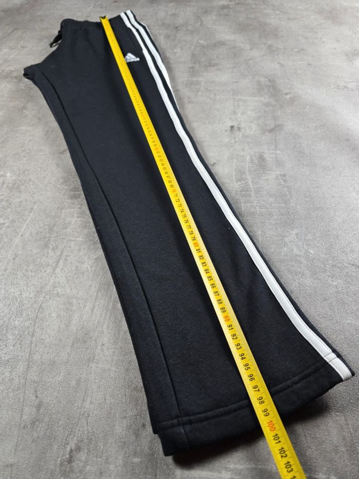 Pantalon jogging Adidas sportwear noir bandes blanches taille M - photo numéro 14