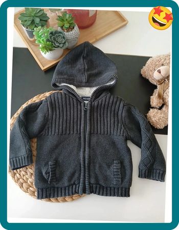 Veste à capuche en laine polaire garçon Taille 18 mois🌿🦊