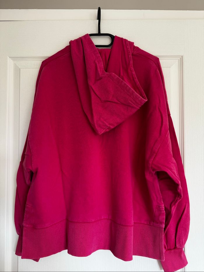 Sweat à capuche rose fuchsia - photo numéro 2