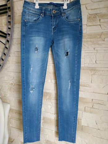 Jean femme slim 36 sd jeans effet used tbe