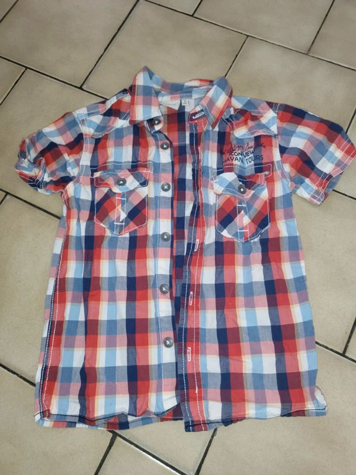 Chemise manche courte garçon 4 ans