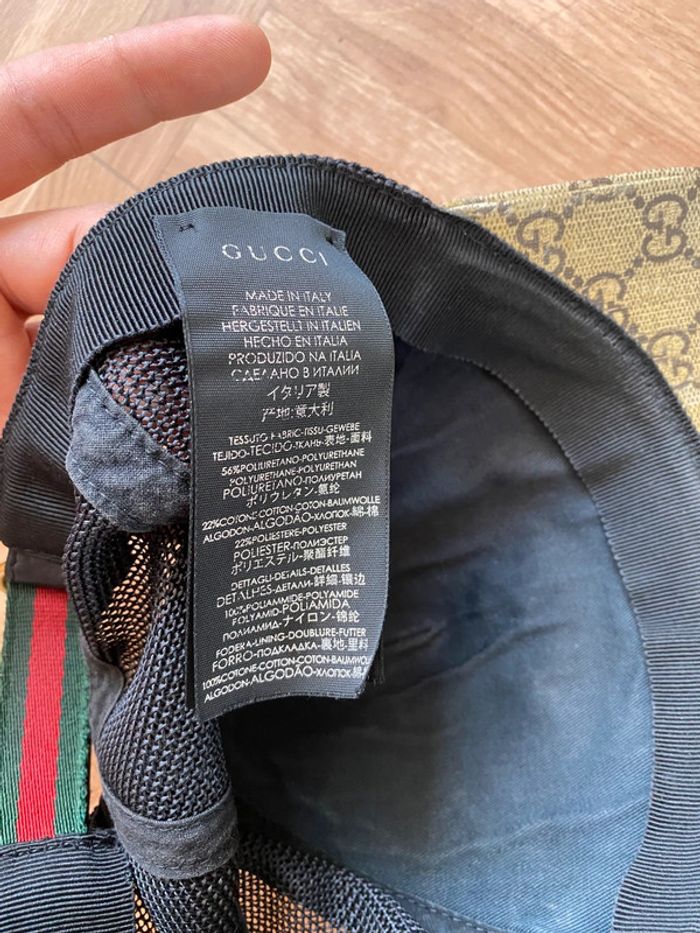 Casquette authentique en toile beige Gucci - photo numéro 4