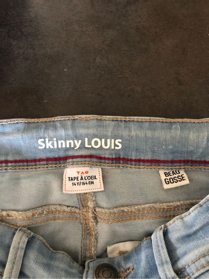 Jean Skinny bleu délavé