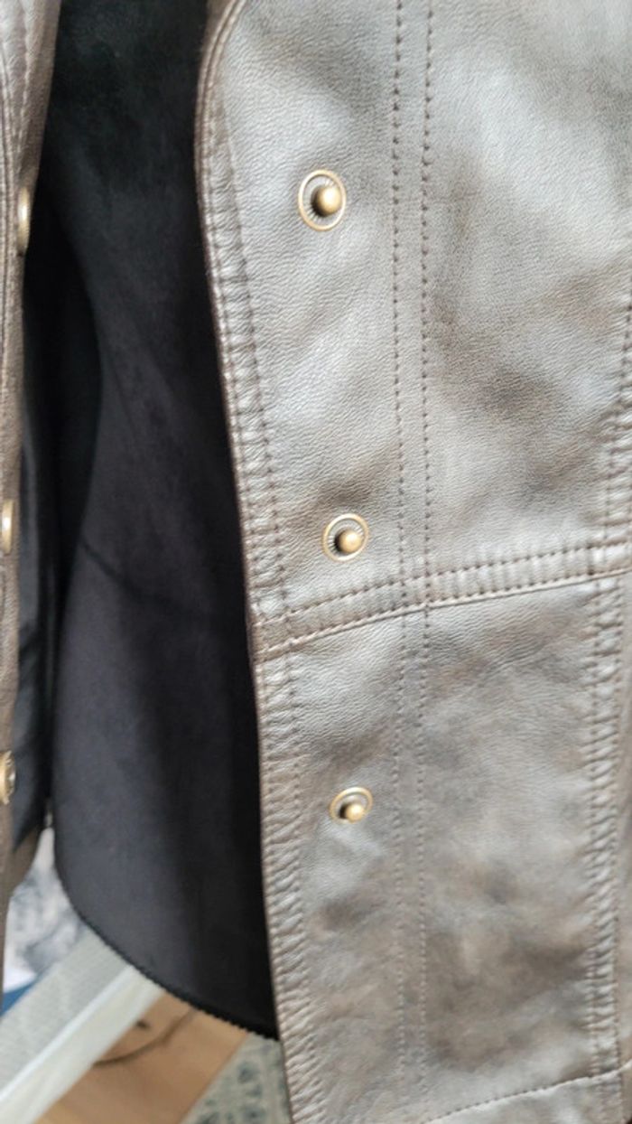 Veste perfecto similicuir Stradivarius - photo numéro 5