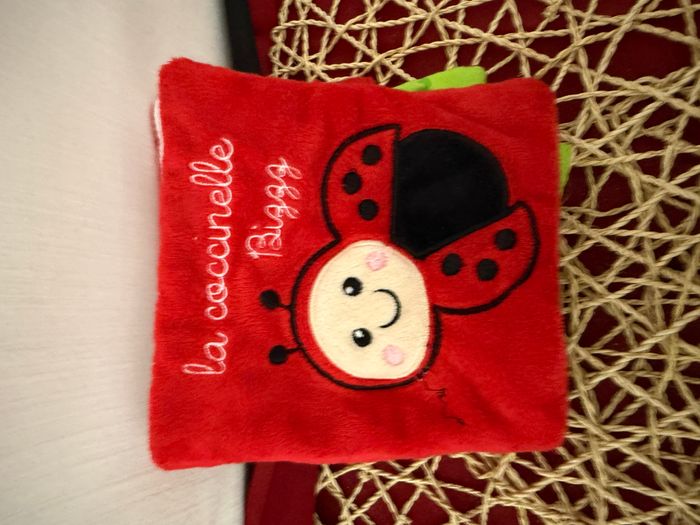 livre tissu coccinelle - photo numéro 2