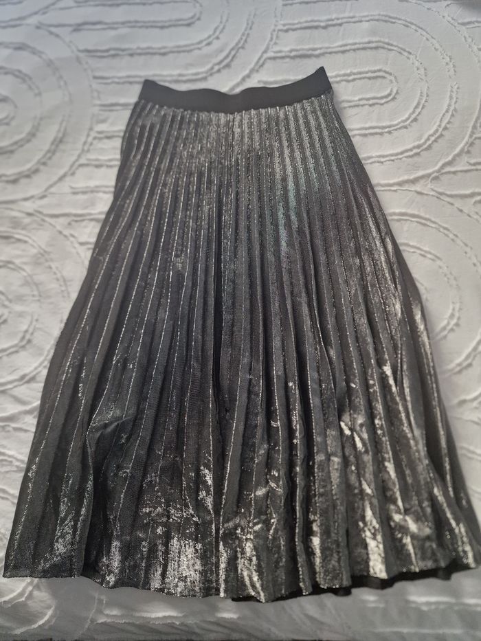 Jupe longue argenté