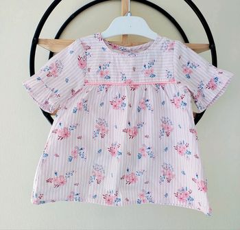 2 ans blouse été 86 cm ( étiquette coupée)