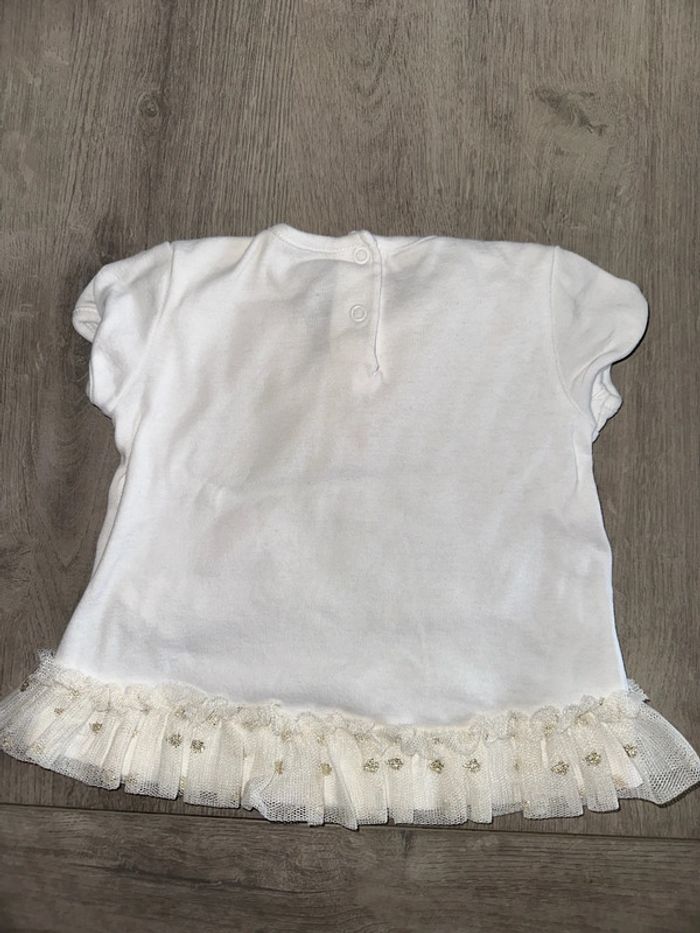 T-shirt bébé lapin dentelle - photo numéro 2