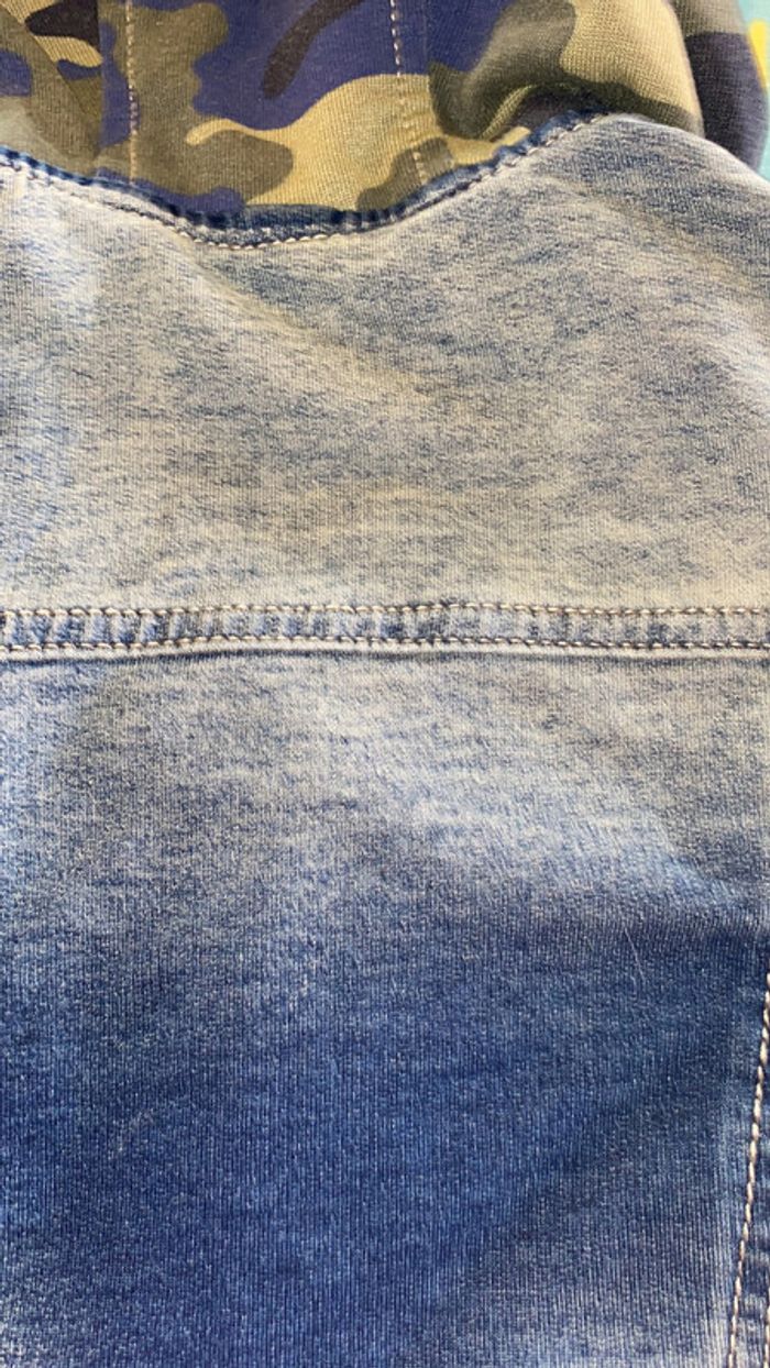 Veste en jean à capuche Benetton - photo numéro 10