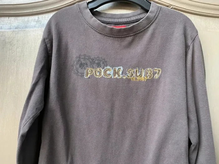 T-shirt manche longue marron 6 ans Tissaia - photo numéro 2