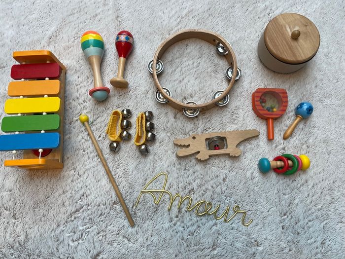 Lot d’instruments de musique en bois - Djeco - photo numéro 5