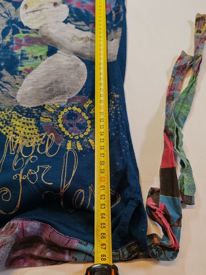 Desigual blouse debardeur bleue montgolfière ballon taille L très bon état - photo numéro 10