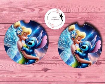 Fée clochette X Stitch - Sous verre Voiture