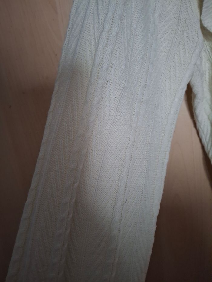 Pull blanc à froufrous Calliope taille L - photo numéro 5