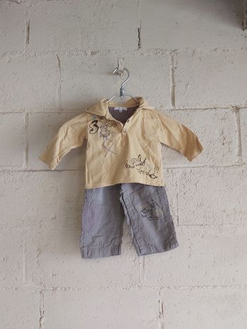 Ensemble Polo et pantalon Kitchoun Taille 12 mois très bon état