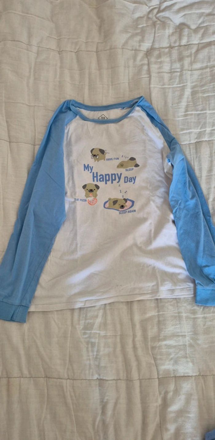 Pyjama long enfant avec motifs chien - photo numéro 5