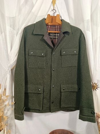 Burberry | Surchemise veste vert foncé | t. 46