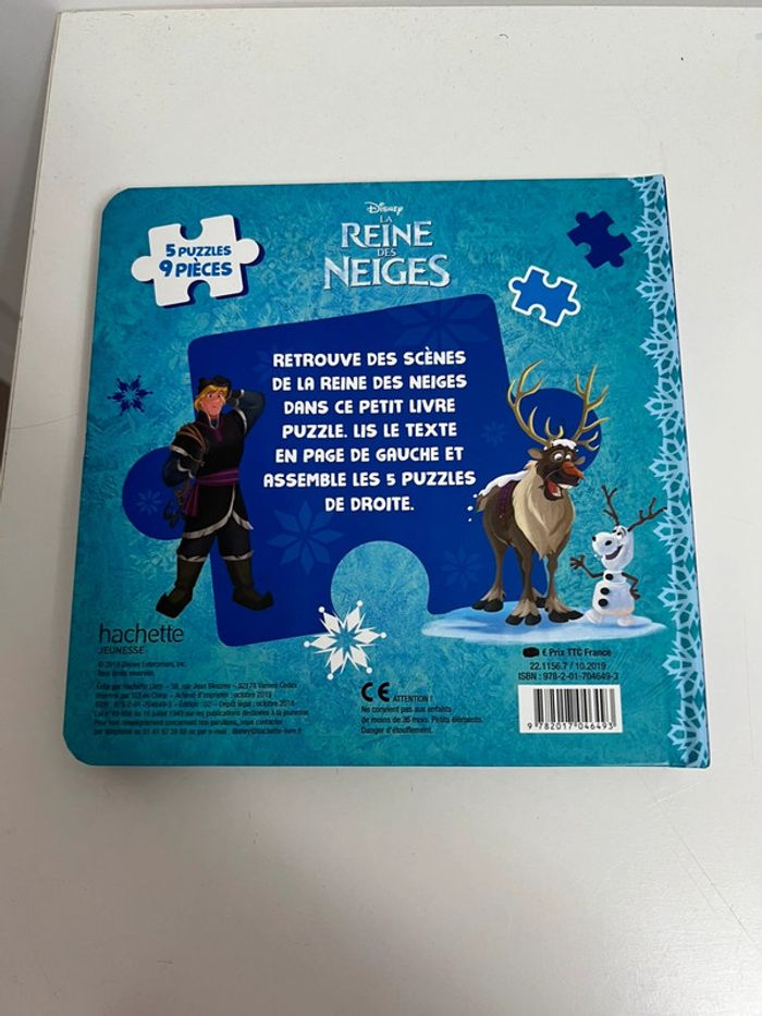 Livre puzzle la reine des neiges neuf - photo numéro 2