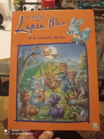 Le petit lapin bleu ,livre d'aide a la lecture
