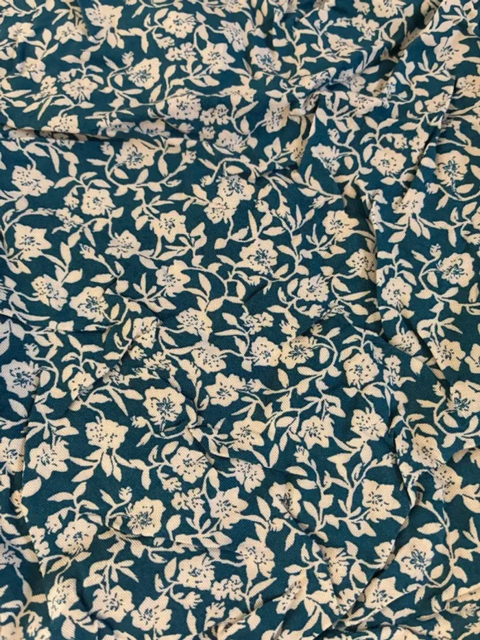 Débardeur gemo bleu à fleurs - photo numéro 2