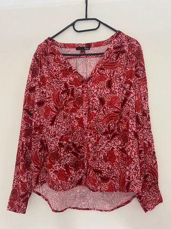 Chemise étam rose rouge