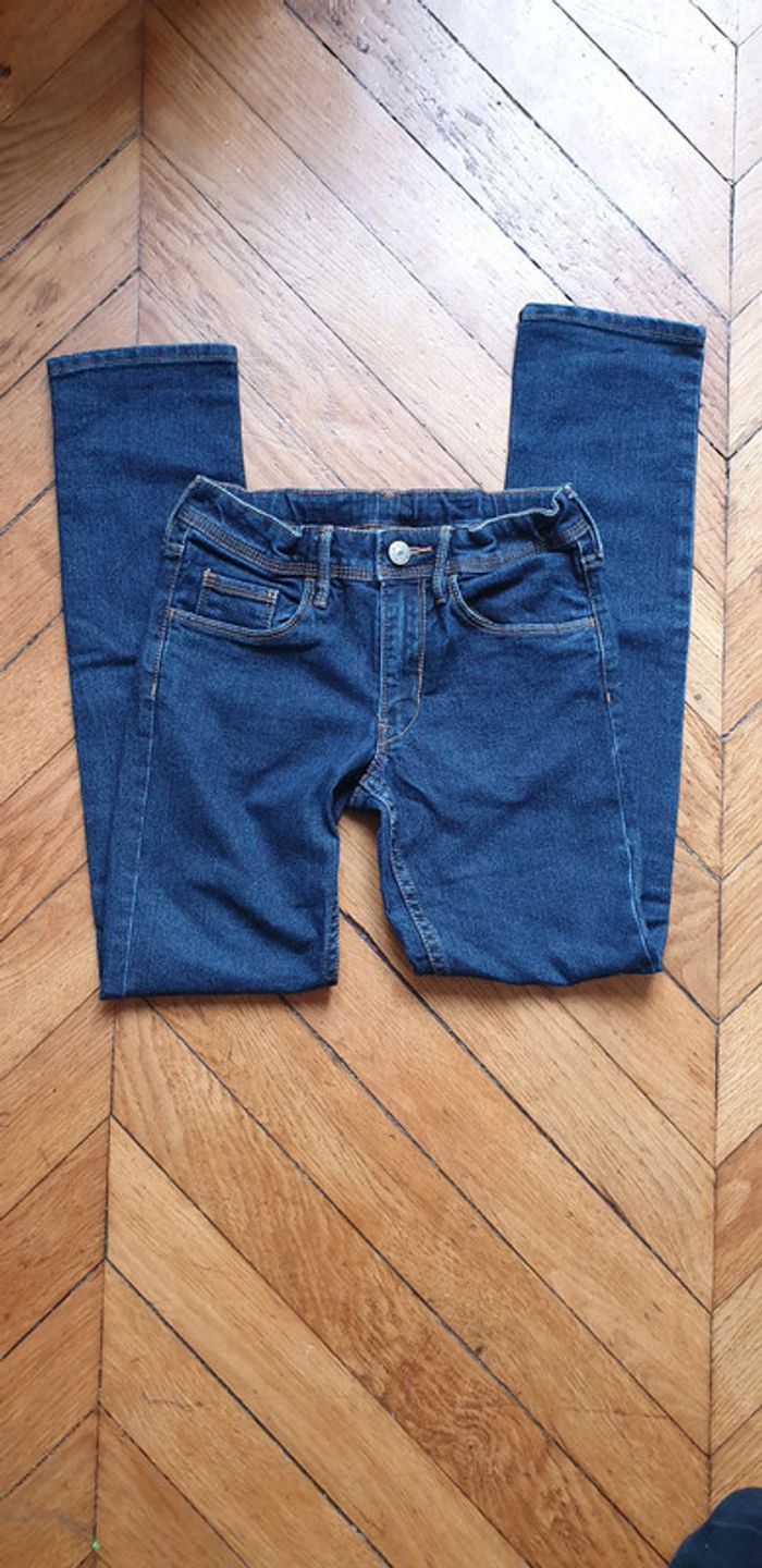 Neuf Jean taille 8/9 ans bleu denim - photo numéro 4
