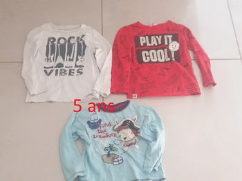 3 t-shirts manche longue 5 ans n°7
