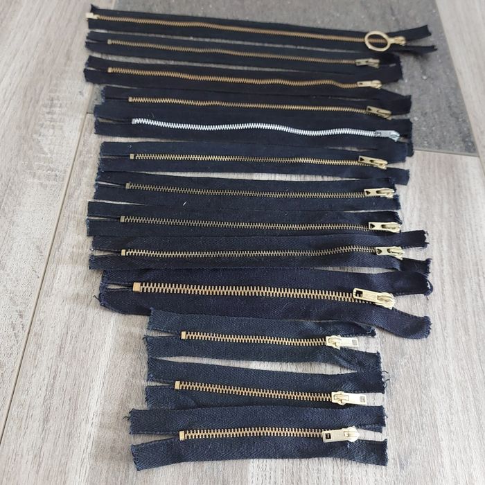 Lot fermetures éclairs noires