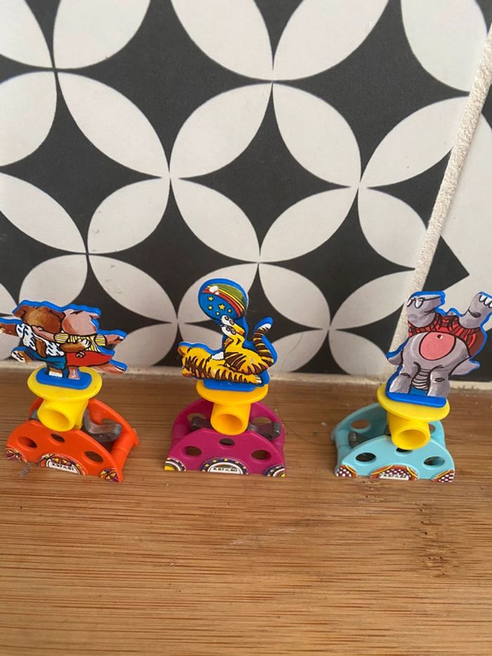 Lot 3 jouets kinder années 90’s thème cirque - photo numéro 2
