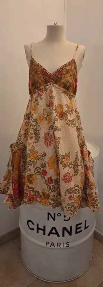 Robe bohème fleurie Derhy style hippie chic, été