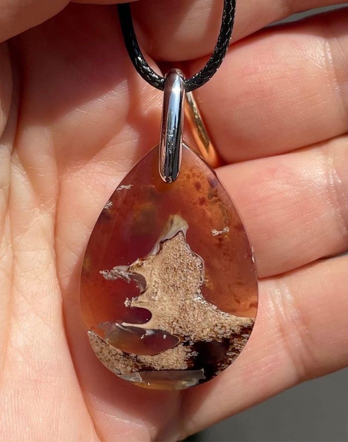 Superbe pendentif en ambre - photo numéro 4