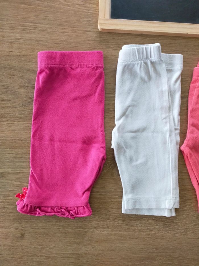 Leggings courts, été, fille taille 12mois - photo numéro 2
