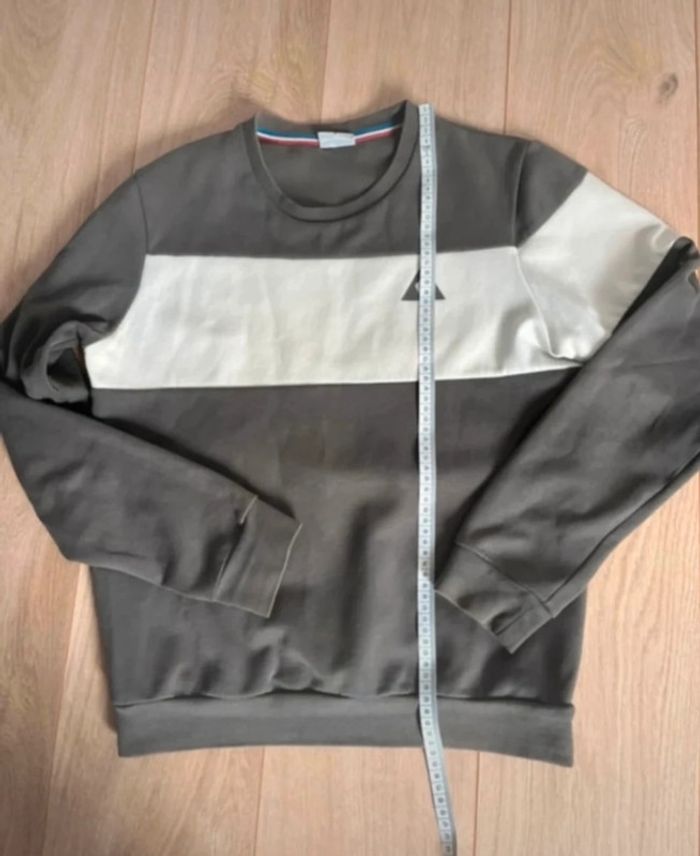 Pull blanc et gris le coq sportif - photo numéro 7
