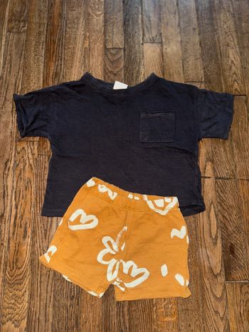 T-shirt et short Zara 18 mois