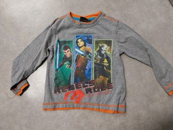 haut tee shirt manches longues garcon 4 ans star wars