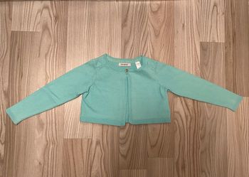 Boléro Turquoise TBE 3 ans okaïdi