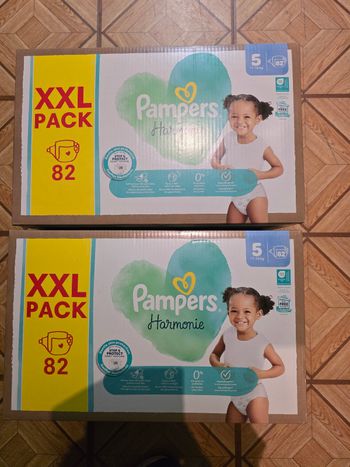 🌟 Pampers harmonie 2x82 couches Taille 5 (11 - 16 kg) 🌟