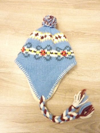Bonnet style péruvien polaire enfant