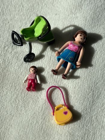 Set Maman et son bébé + poussette - Playmobil - Neuf sans étiquette