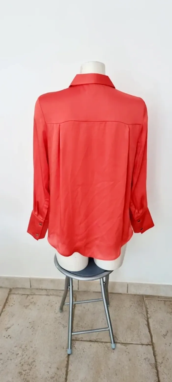 Blouse orange satinée autograph 38 - photo numéro 8